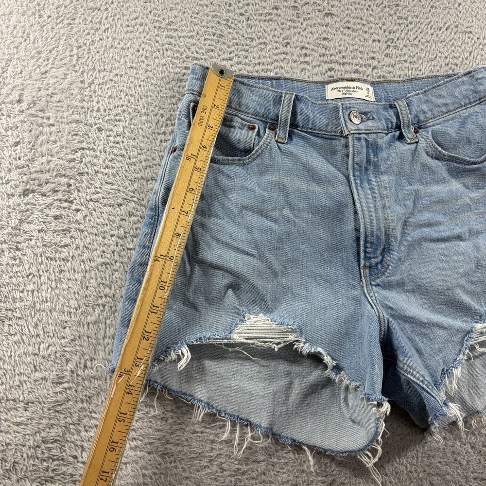 Abercrombie Fitch High Waisted Short Shorts Booty Shorts Womens 28 Raw Hem - Picture 3 of 8